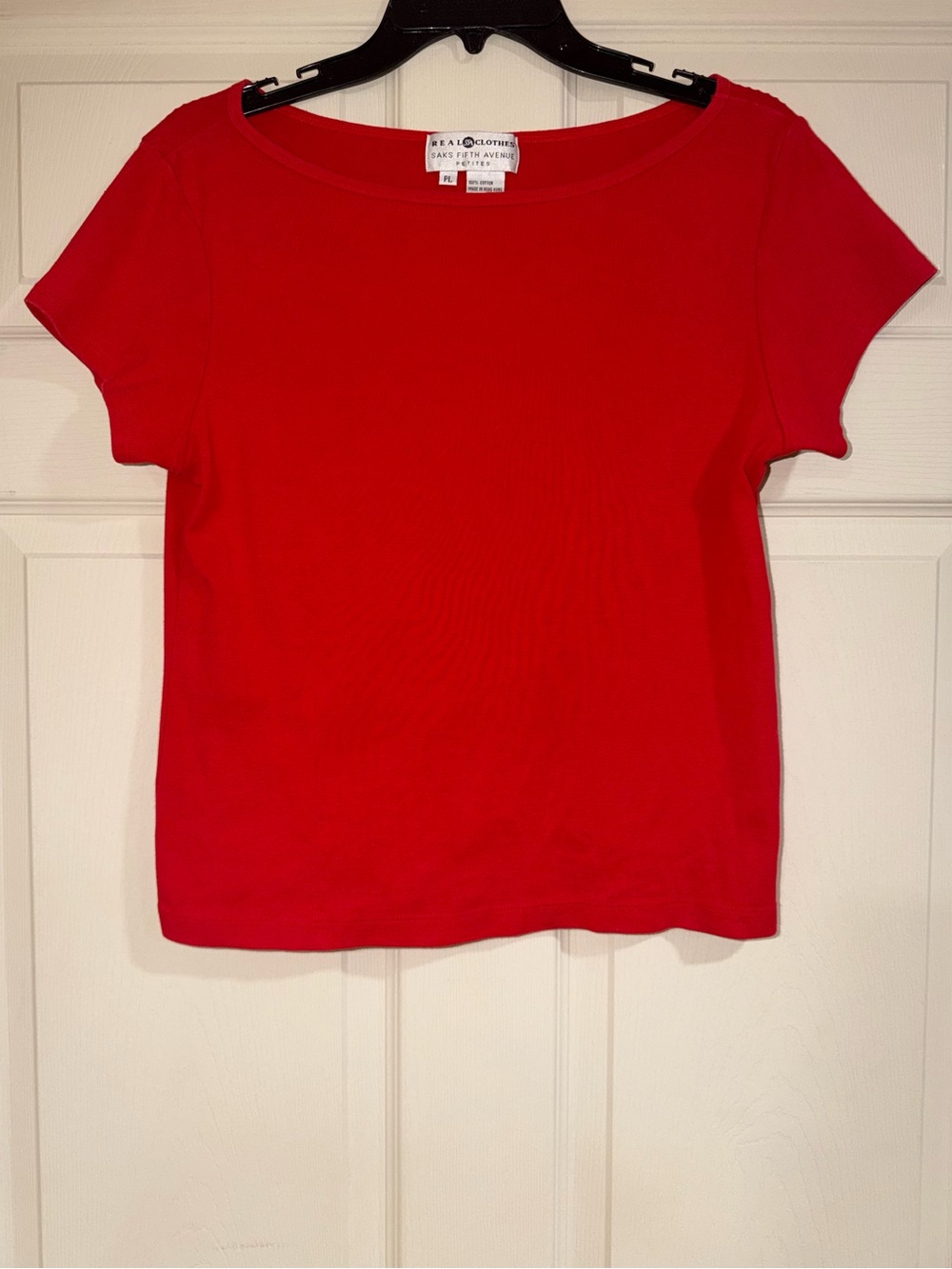 Women’s Saks Fifth Avenue Red Short Sleeve T Shirt